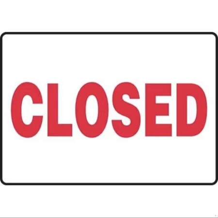 Accuform Closed, Aluminum, 14 in x 20 in, Mounting Holes MADM546VA